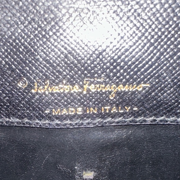 Black Salvador Ferragamo Wallet with Silver Hardware - Picture 10 of 11